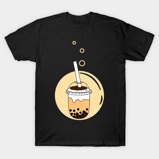 Brown Sugar Bubble Tea T-Shirt by LulululuPainting